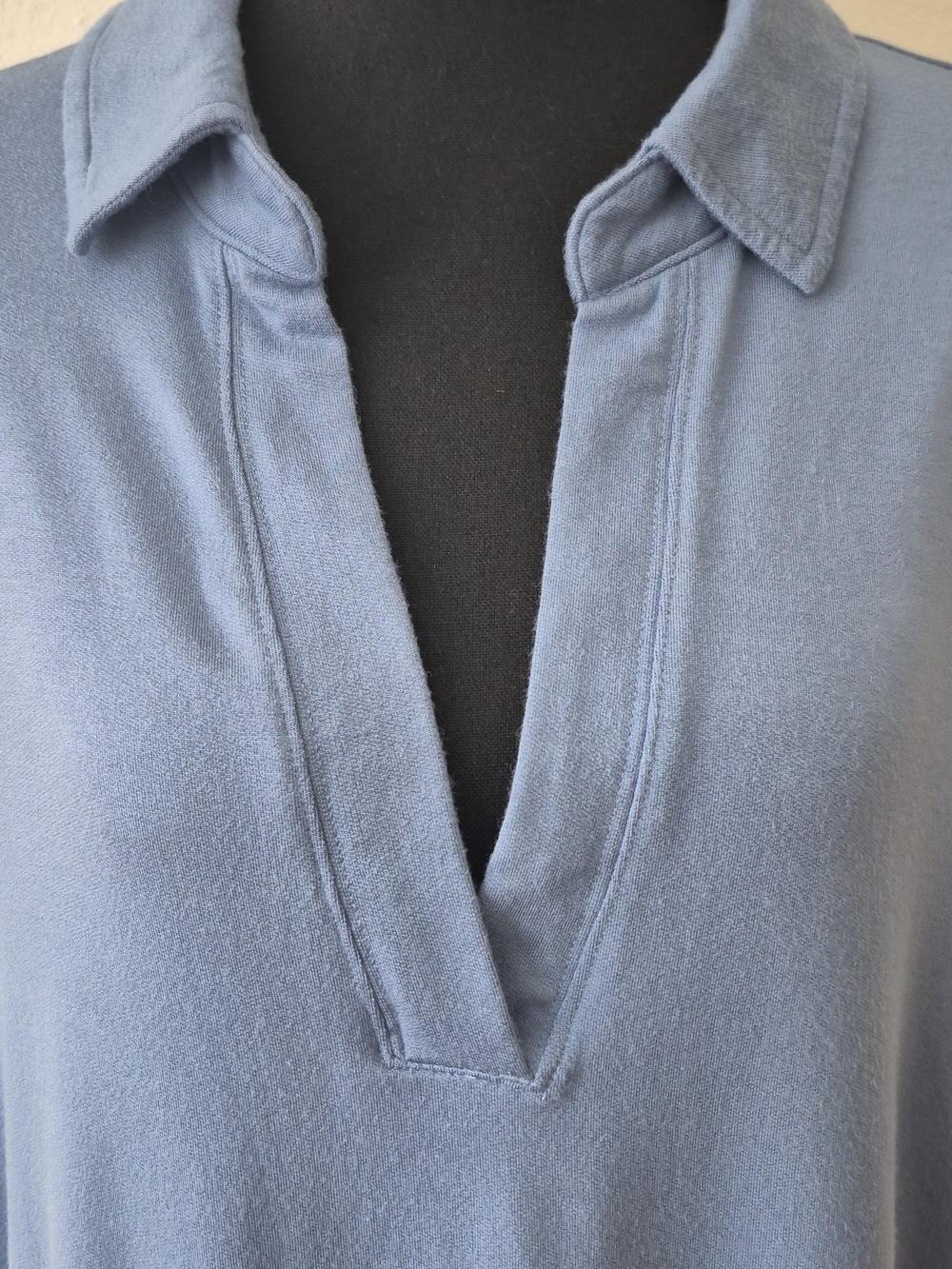 Athleta Westwood Sweatshirt Tee Polo Shirt Blue Womens Sz M - Picture 6 of 14
